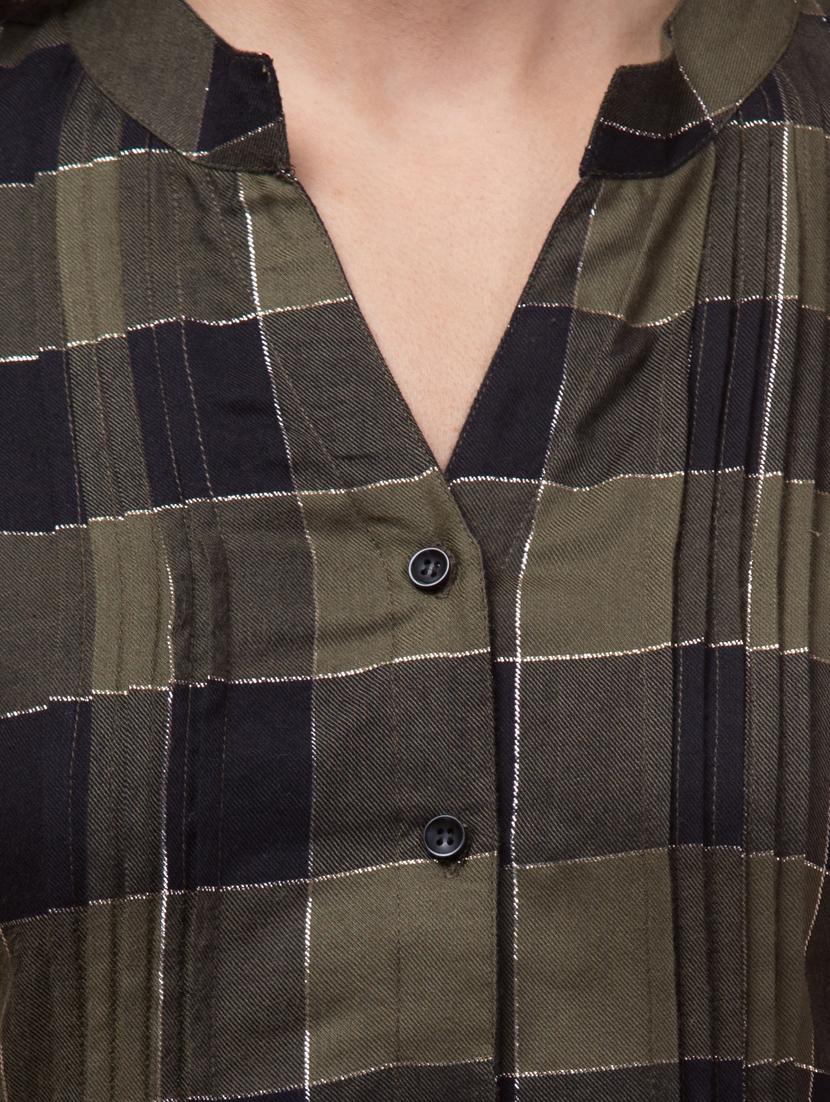 women regular check shirt tunic - 21032348 - Zoom Image - 5