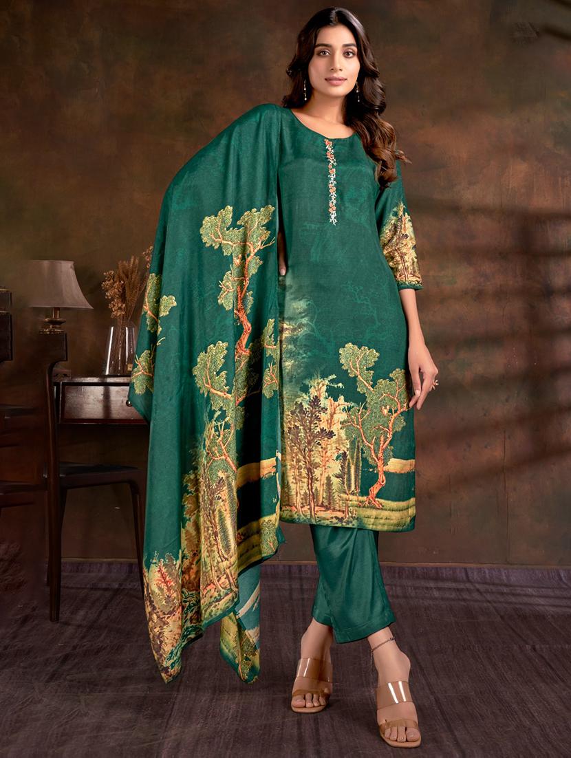women kurta pant set with dupatta - 21034195 - Zoom Image - 2