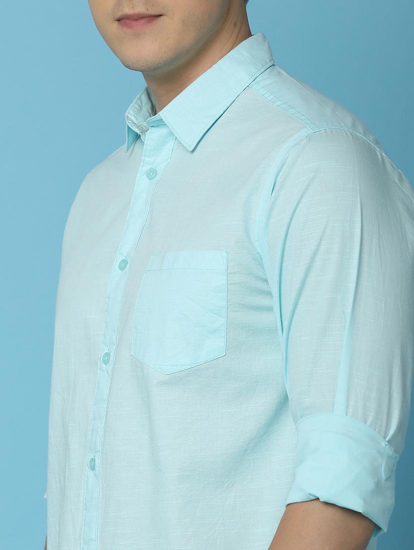 men solid cotton casual shirt - 21035567 - Zoom Image - 5