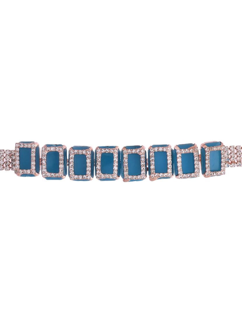 women studded necklace and earrings set - 21048001 - Standard Image - 2