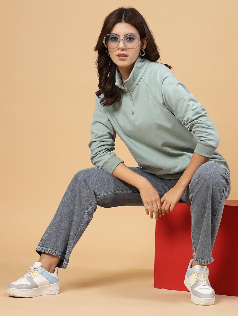 neo mint fleece back print sweatshirt - 21144578 - Standard Image - 7