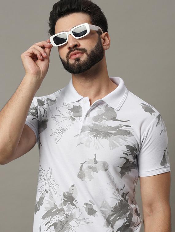 white polyester polo t-shirt - 21173304 - Standard Image - 3