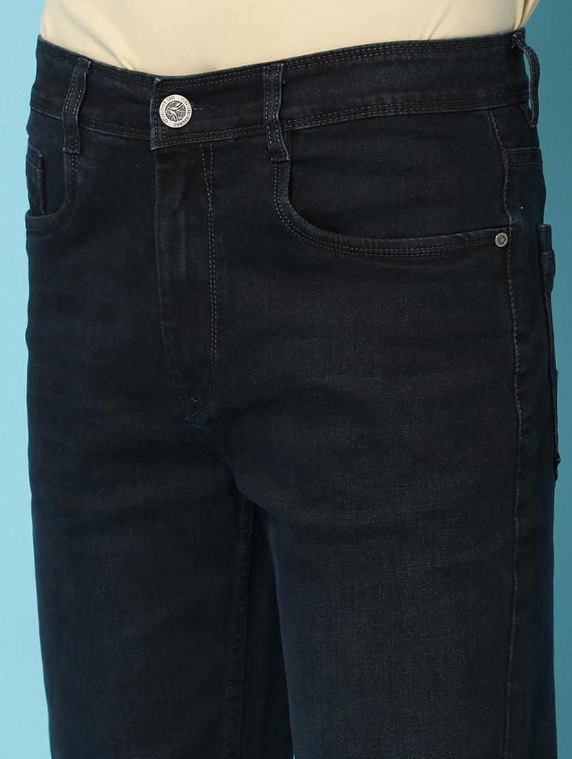 men mid rise plain denim jeans - 21177159 - Standard Image - 5