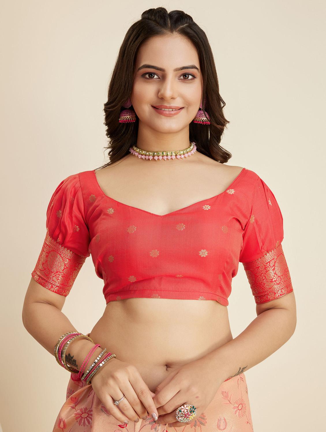 women self design banarasi saree with blouse - 21180267 - Standard Image - 3