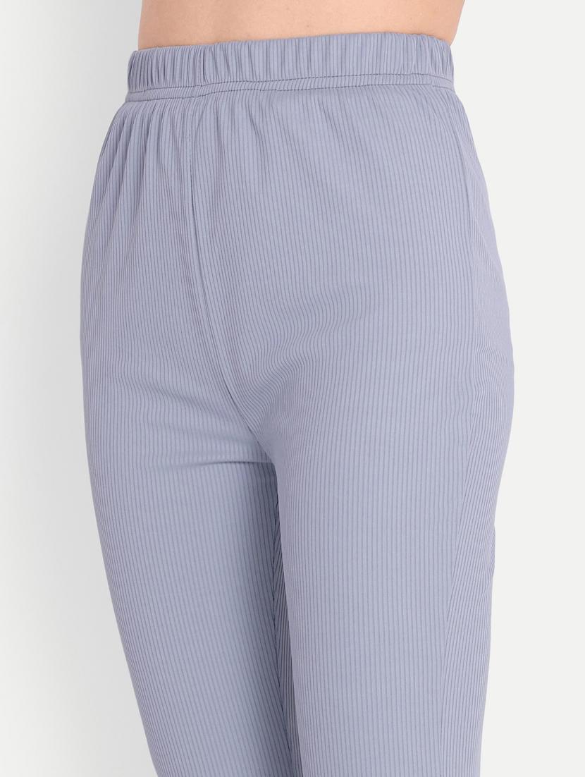 grey cotton blend bootcut trouser - 21185494 - Standard Image - 4