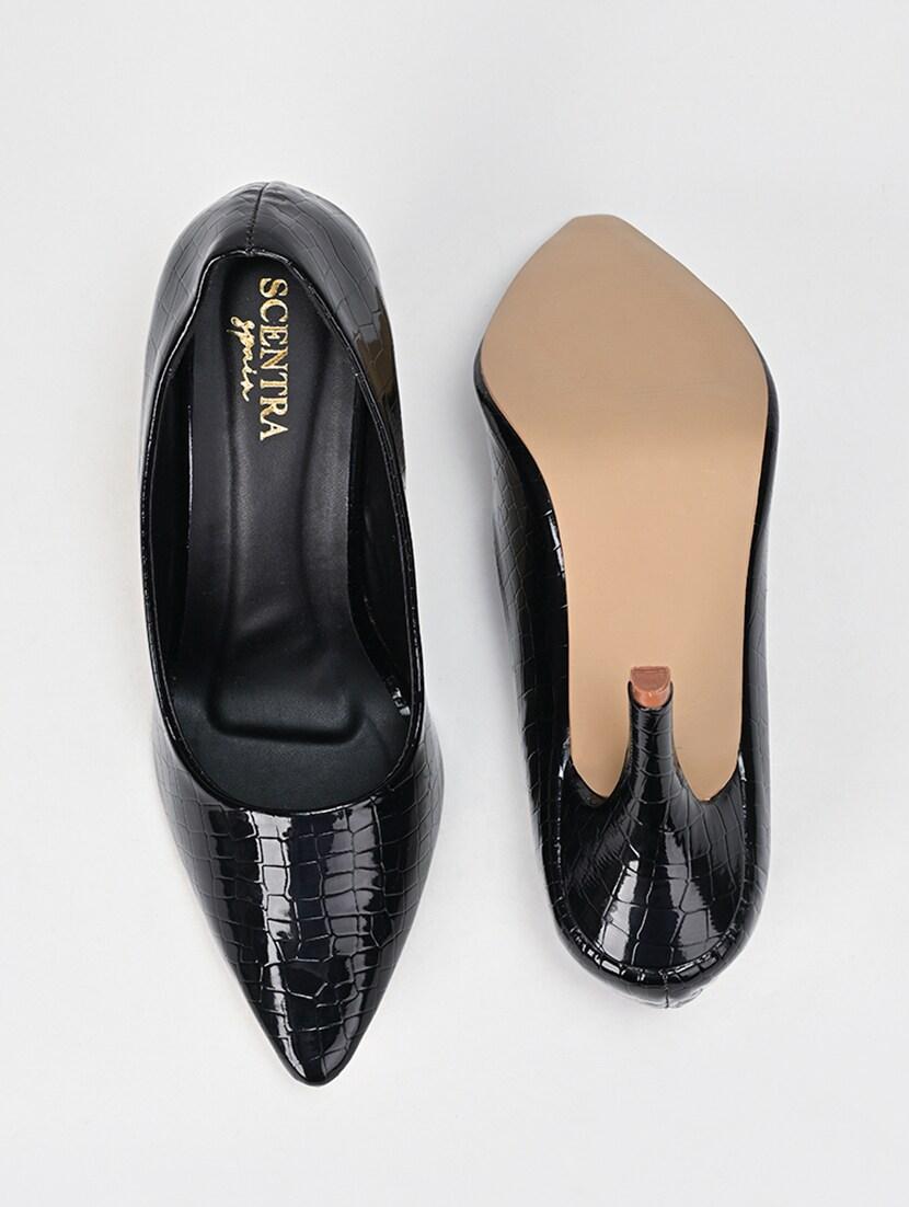 black slip on sandal - 21223484 - Standard Image - 4