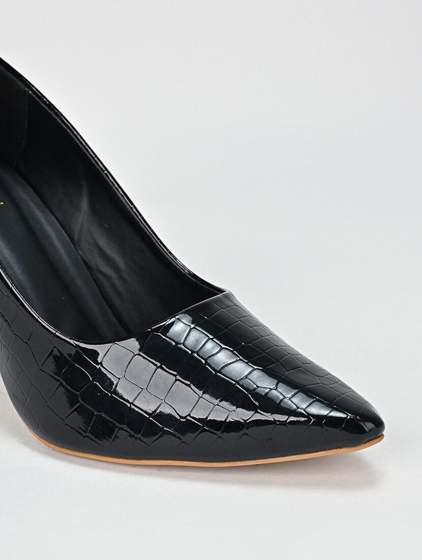 black slip on sandal - 21223484 - Standard Image - 5
