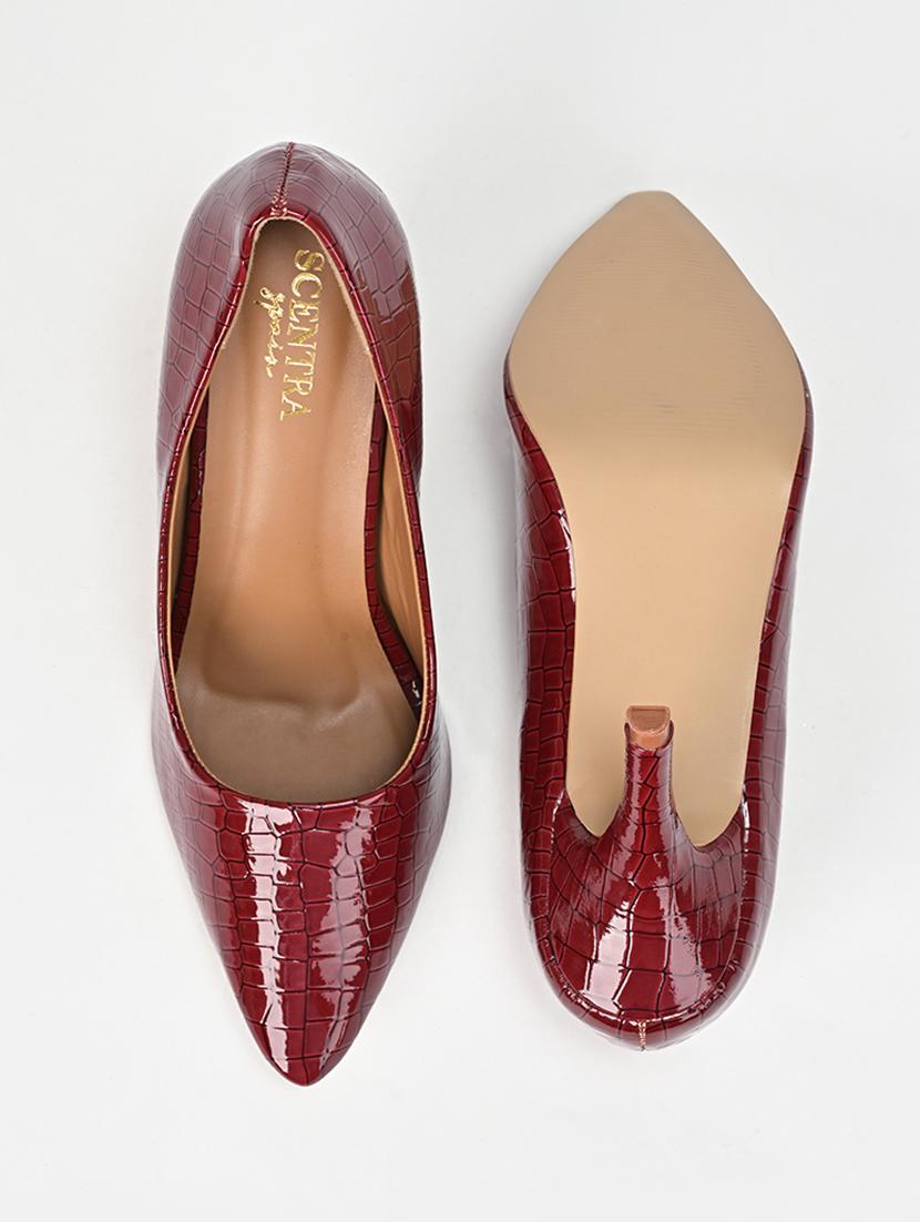 maroon slip on sandal - 21223485 - Zoom Image - 4