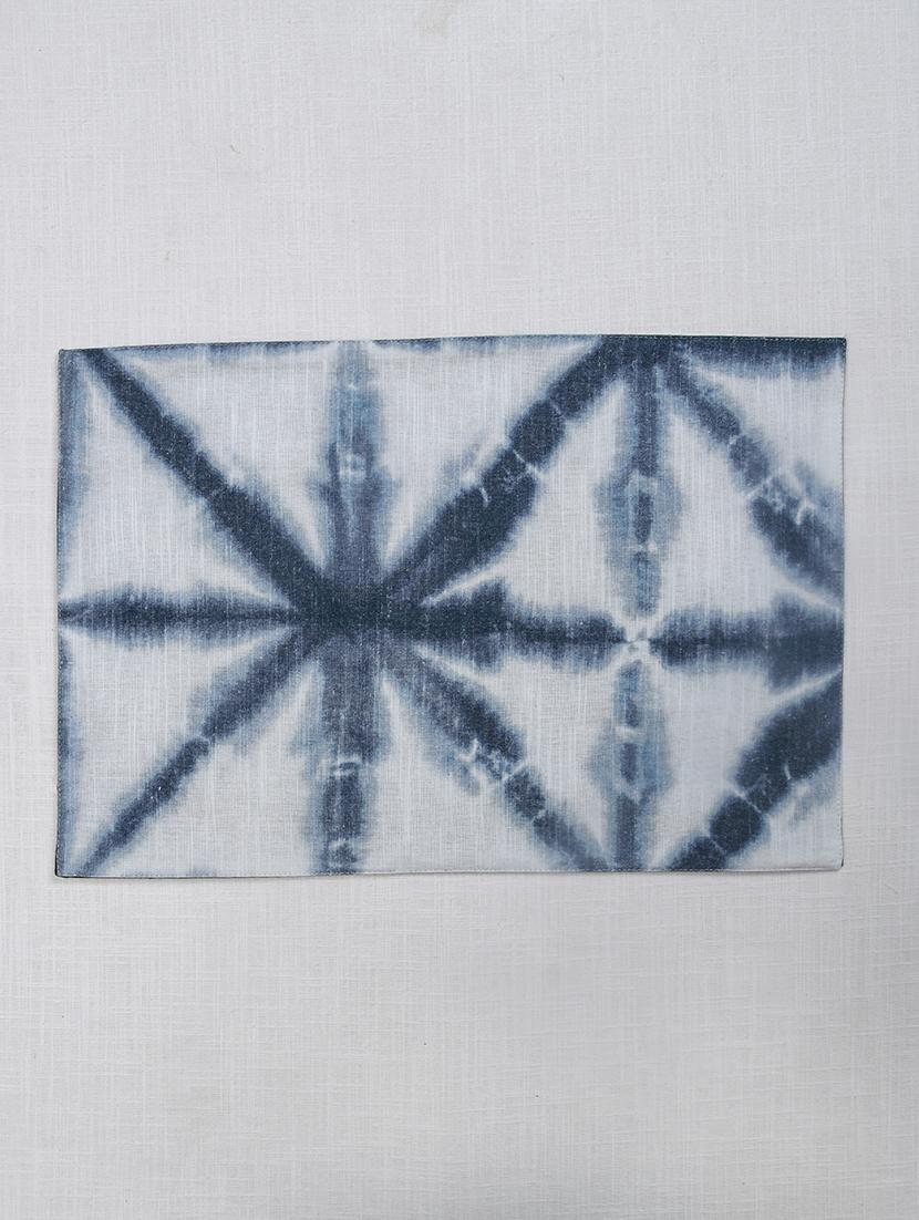 ratan cart blue & grey cotton printed 13x19 inch placemat set of 6 - 21231164 - Standard Image - 2