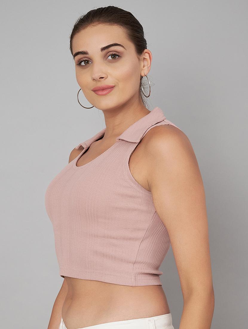 women solid crop top - 21248918 - Zoom Image - 2