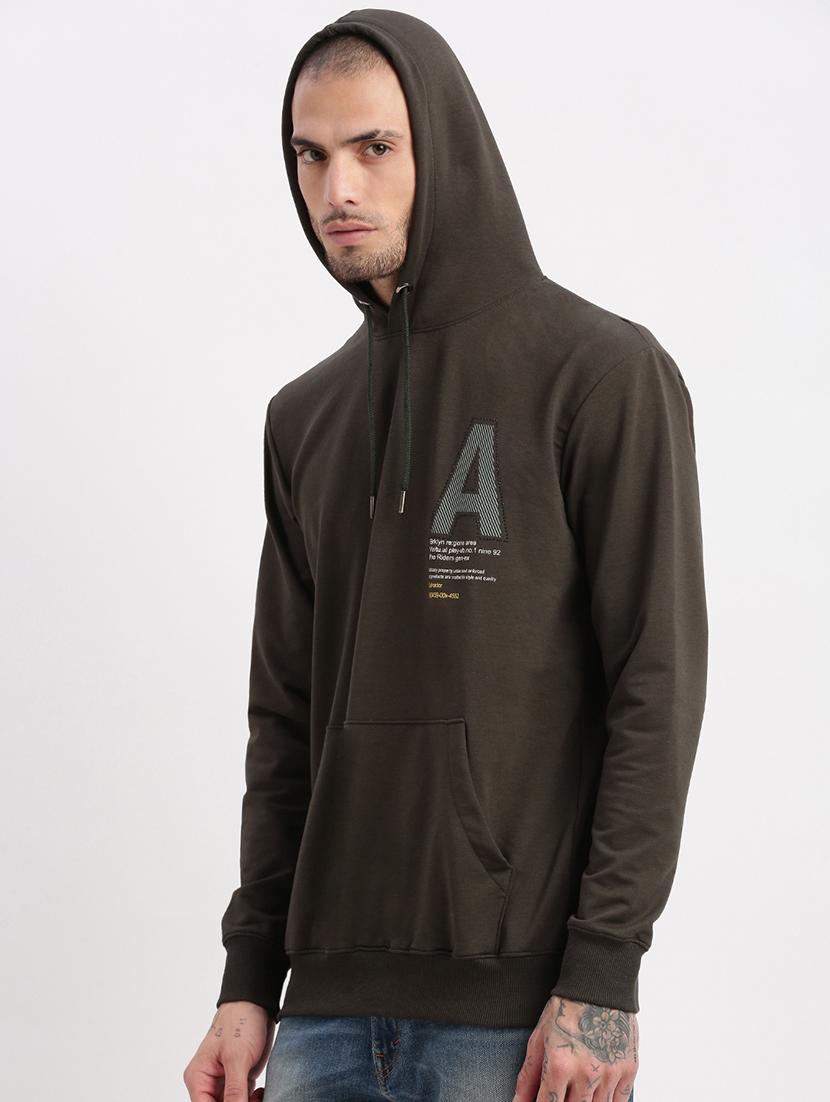 men long sleeved back print sweatshirt - 21276871 - Zoom Image - 2