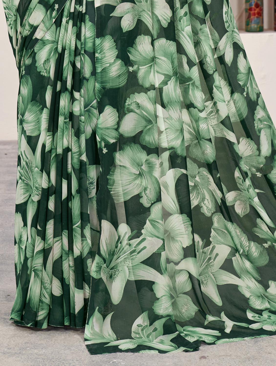 women printed saree - 21278054 - Standard Image - 3