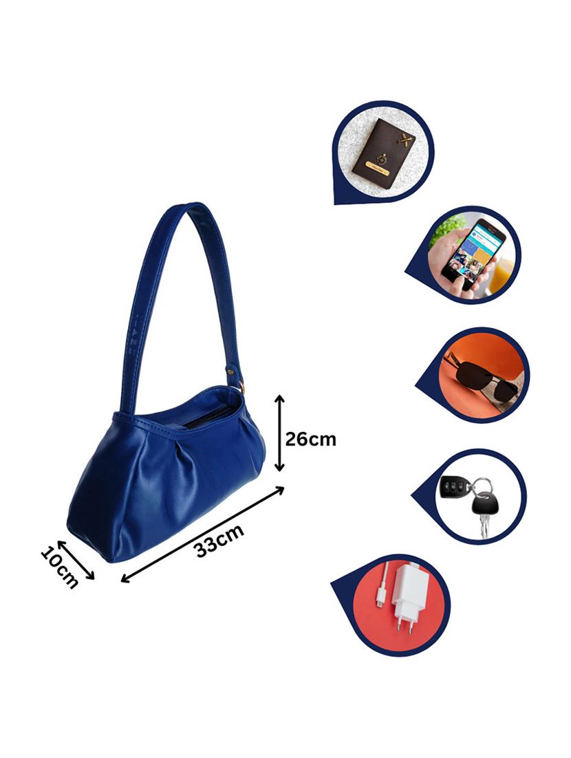 blue leatherette handbag - 21292068 - Standard Image - 2