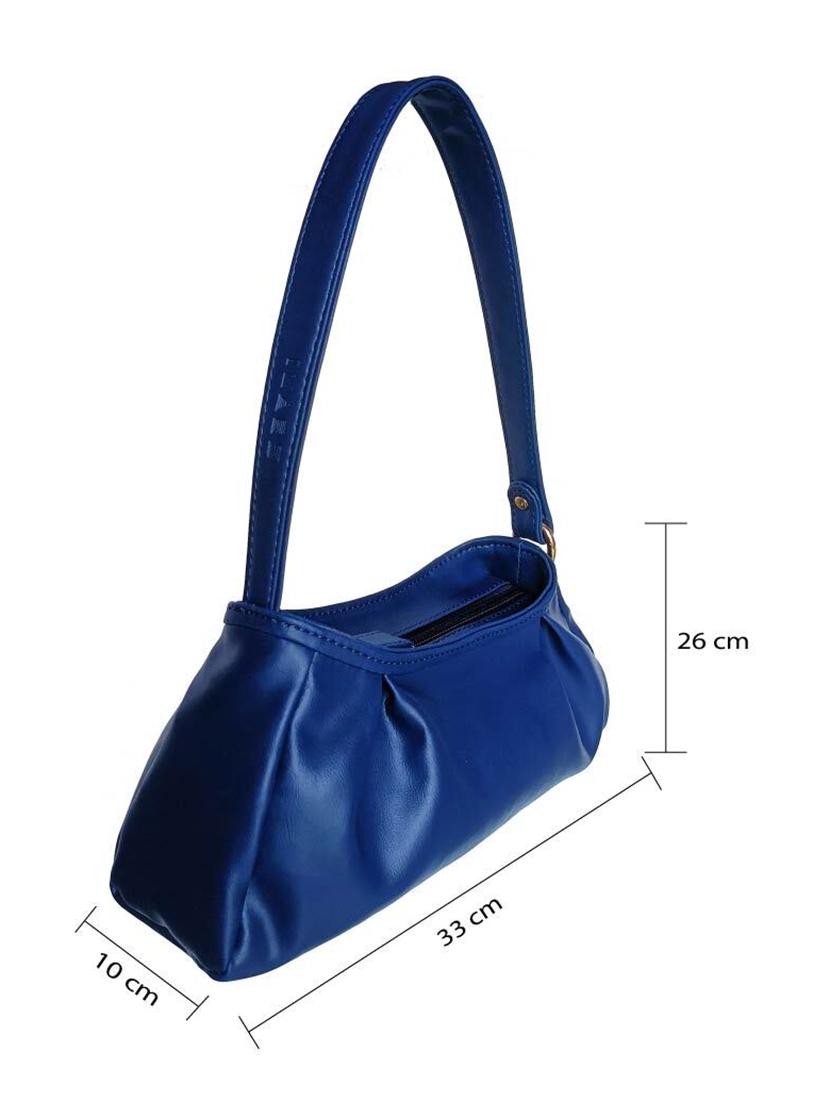 blue leatherette handbag - 21292068 - Standard Image - 3
