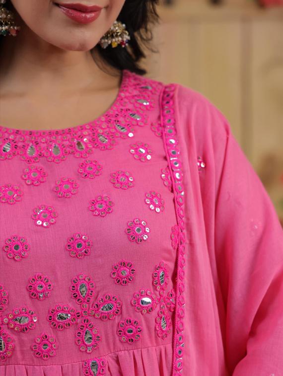 women kurta sharara set with dupatta - 21308149 - Standard Image - 3