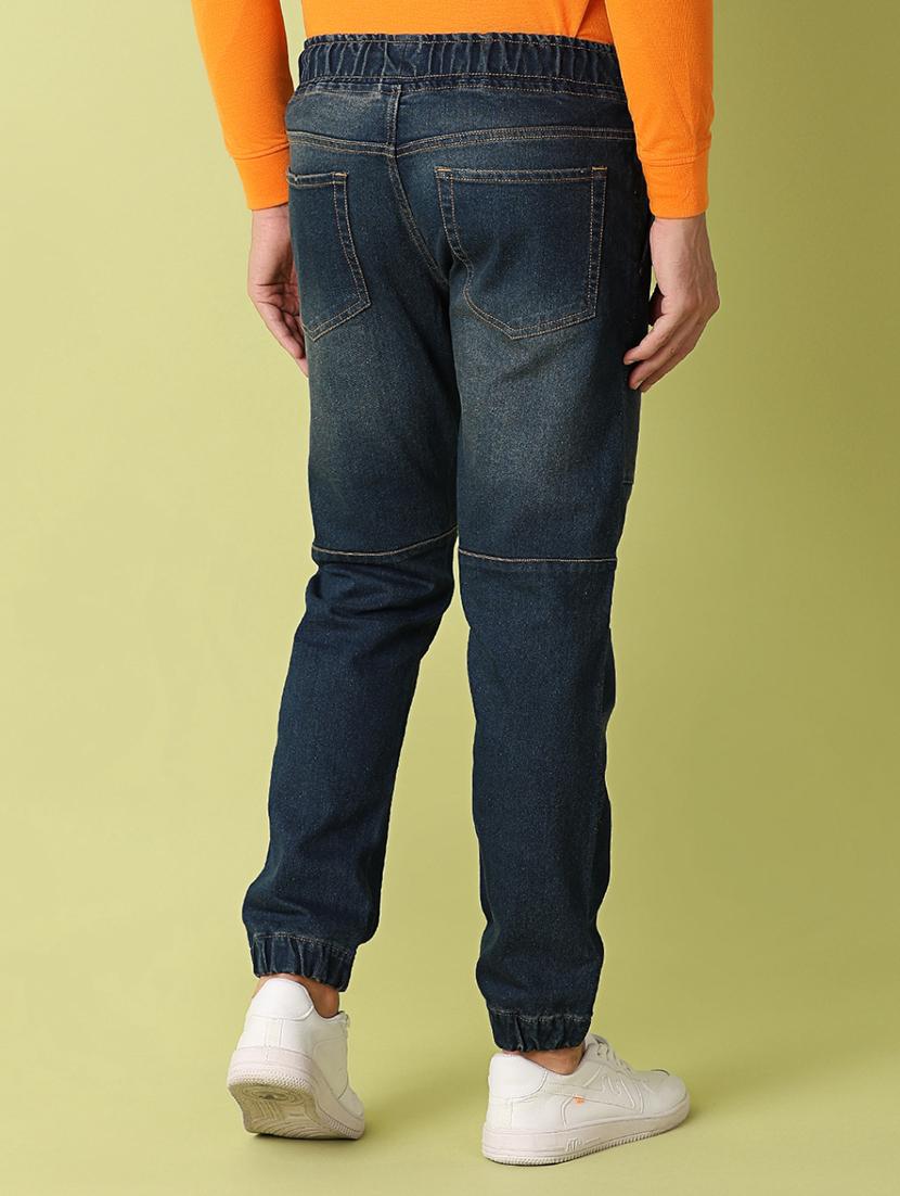 men solid mid rise jogger - 21308451 - Standard Image - 3