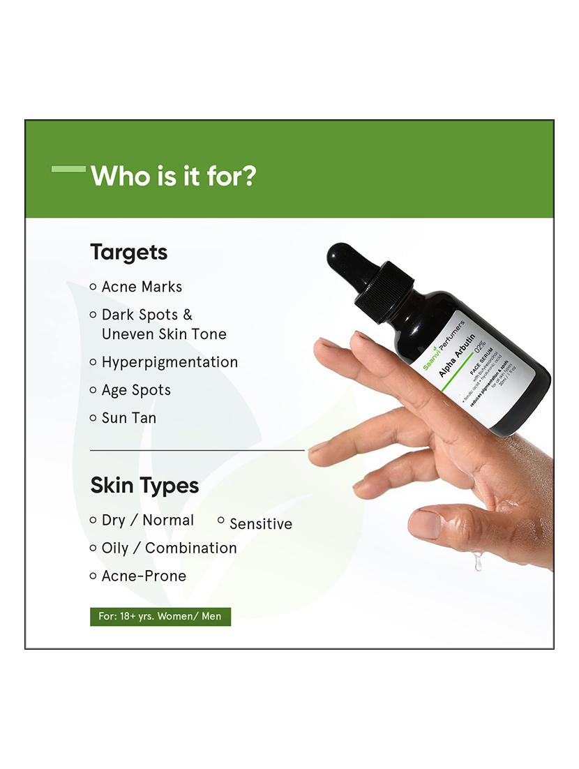 arbutin serum for dark spots & pigmentation removal, blemishes, acne marks & tanning, 30 ml - 21310346 - Zoom Image - 2