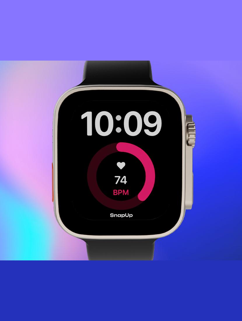 snapup infinity max bluetooth calling smartwatch (champagne black) - 21316581 - Standard Image - 3