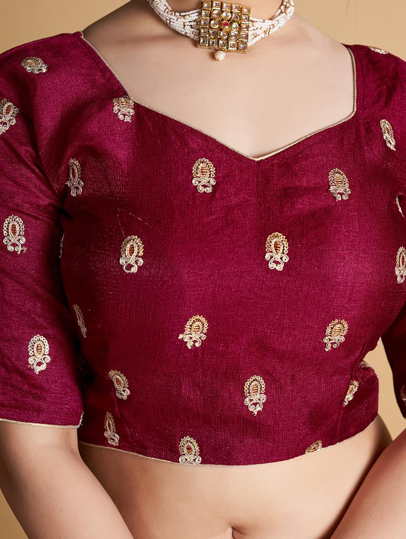 women stitched embroidered blouse - 21320826 - Zoom Image - 4