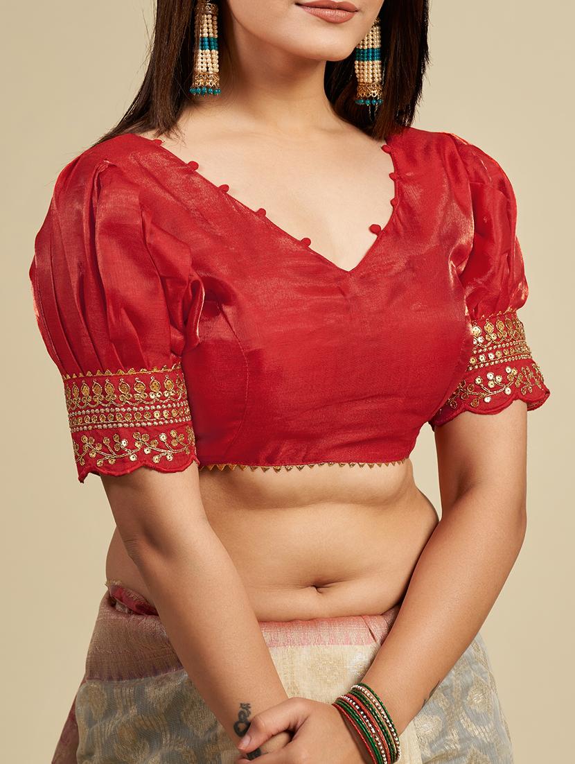 women stitched embroidered blouse - 21320833 - Zoom Image - 4