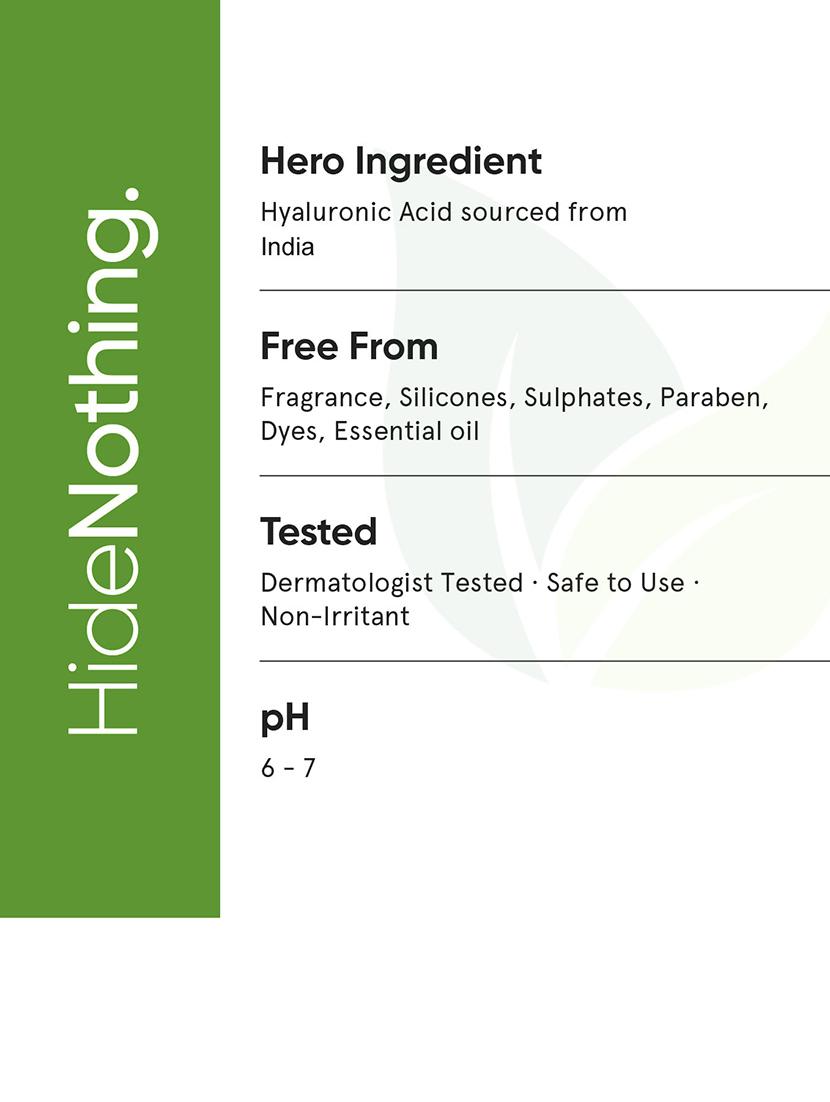 hyaluronic serum for intense hydration, glowing skin for hydrating face serum for women & men with dry, normal oily skin 30 ml - 21327528 - Zoom Image - 3