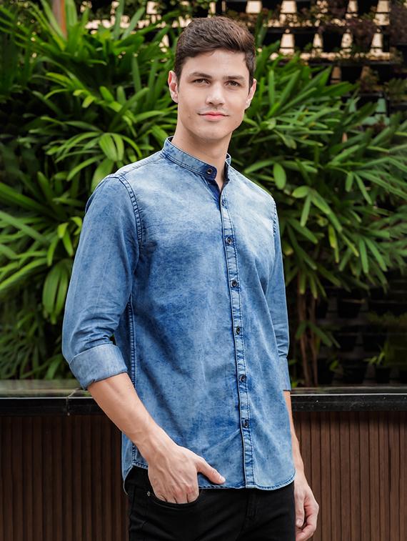 men solid casual shirt - 21334559 - Zoom Image - 2