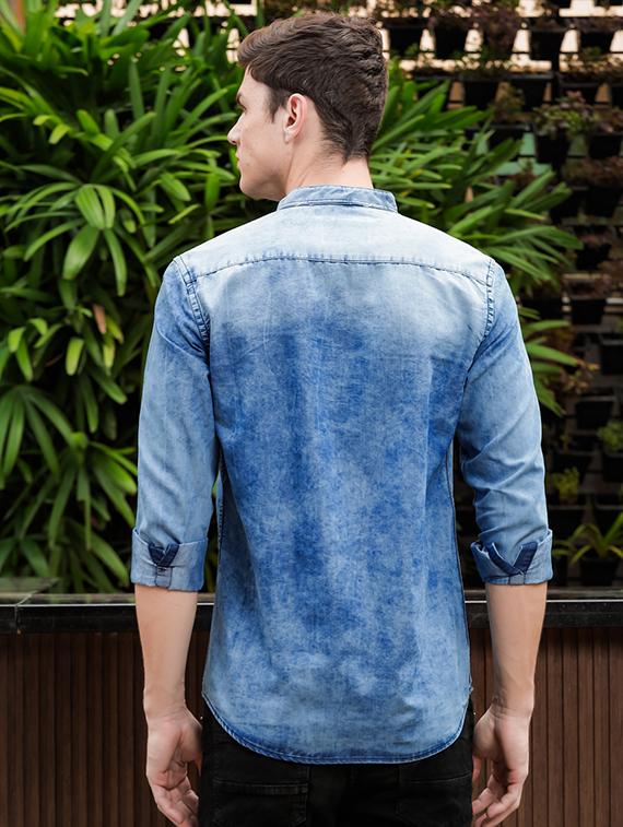 men solid casual shirt - 21334559 - Standard Image - 3