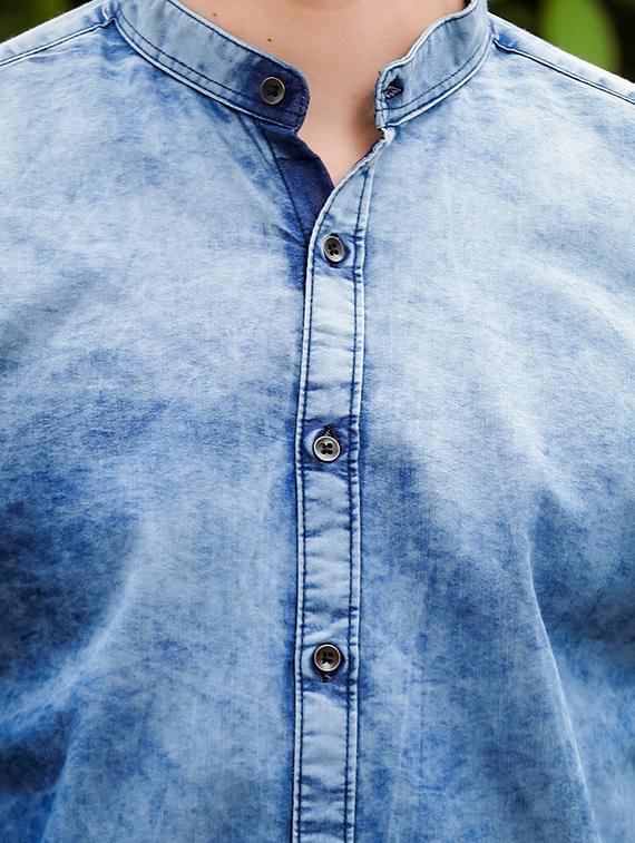 men solid casual shirt - 21334559 - Standard Image - 5