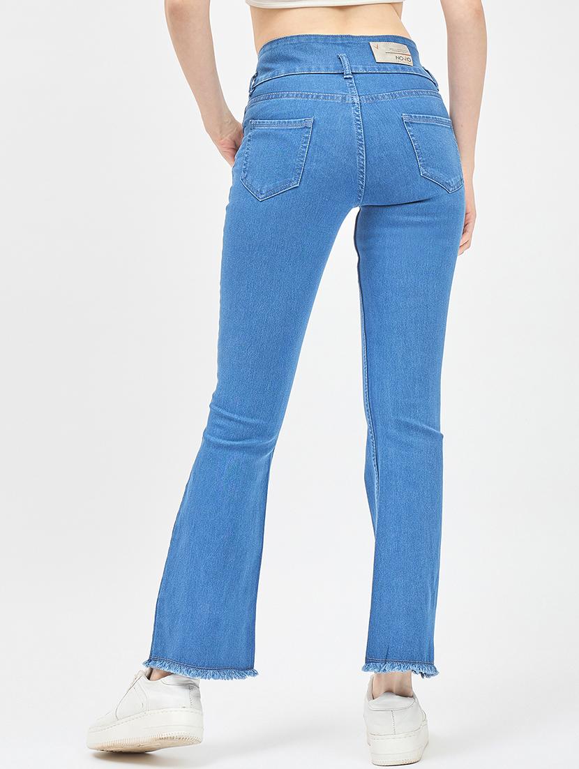 women solid mid rise bootcut jean - 21338083 - Zoom Image - 2