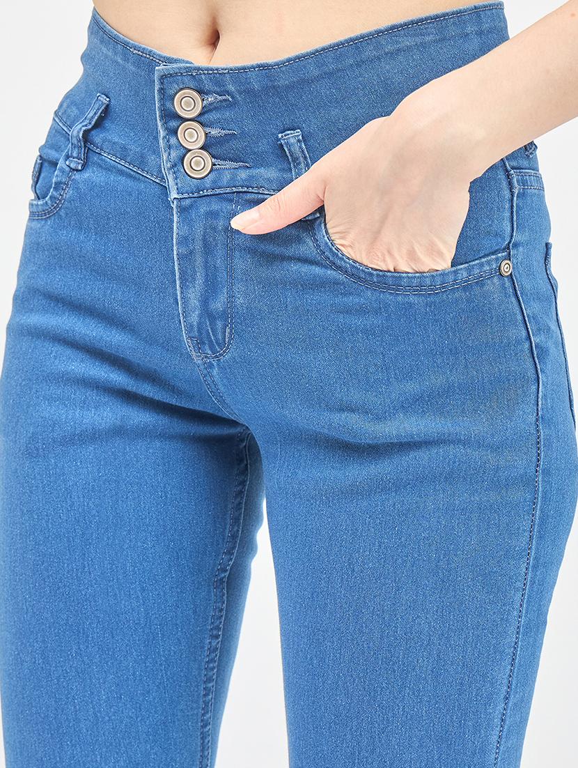 women solid mid rise bootcut jean - 21338083 - Standard Image - 4