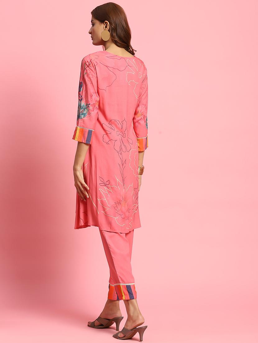 peach rayon coord set - 21342144 - Zoom Image - 3