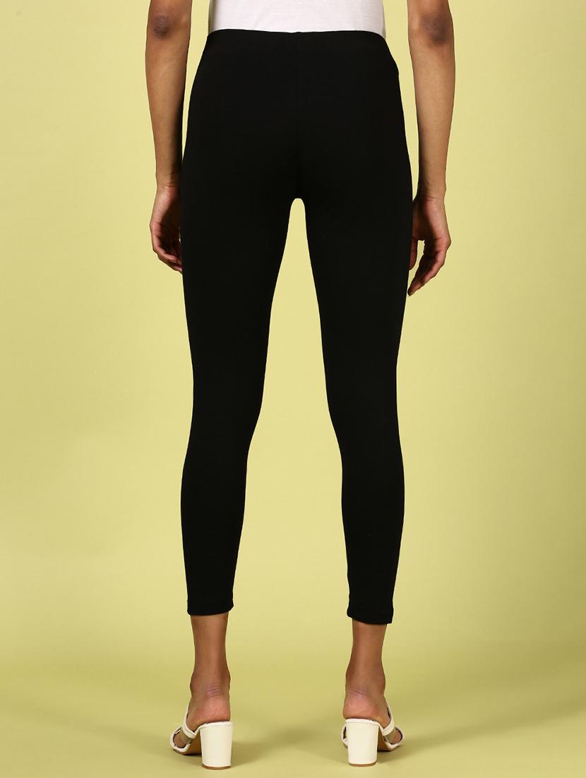 women pack of 2 solid cotton legging - 21388420 - Standard Image - 4