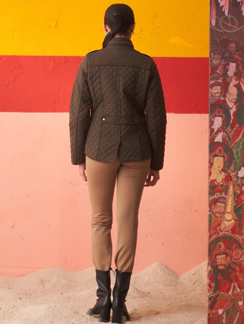 women olive nylon quilted jacket - 21431354 - Zoom Image - 3