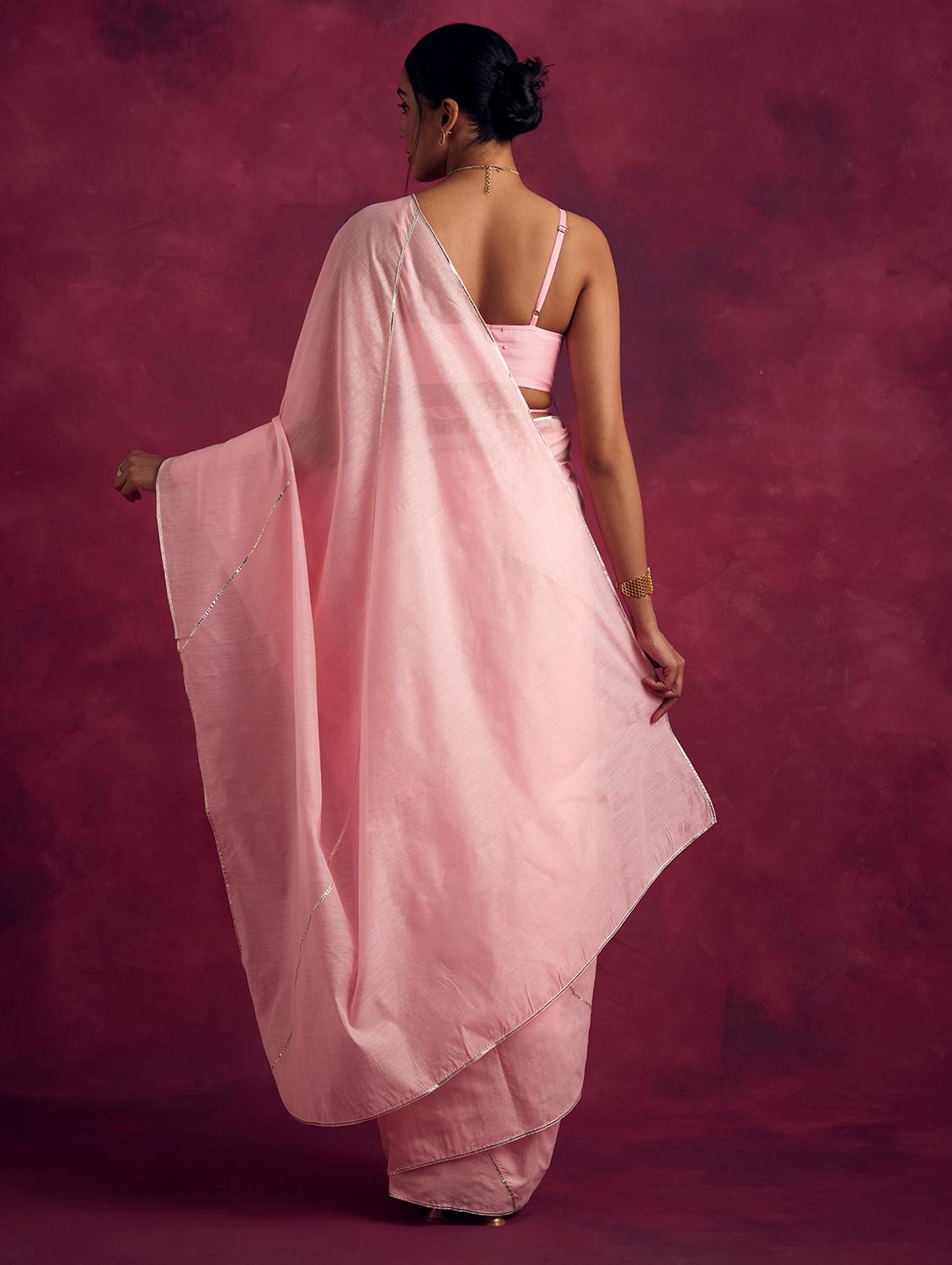 women solid plain saree - 21459955 - Zoom Image - 3