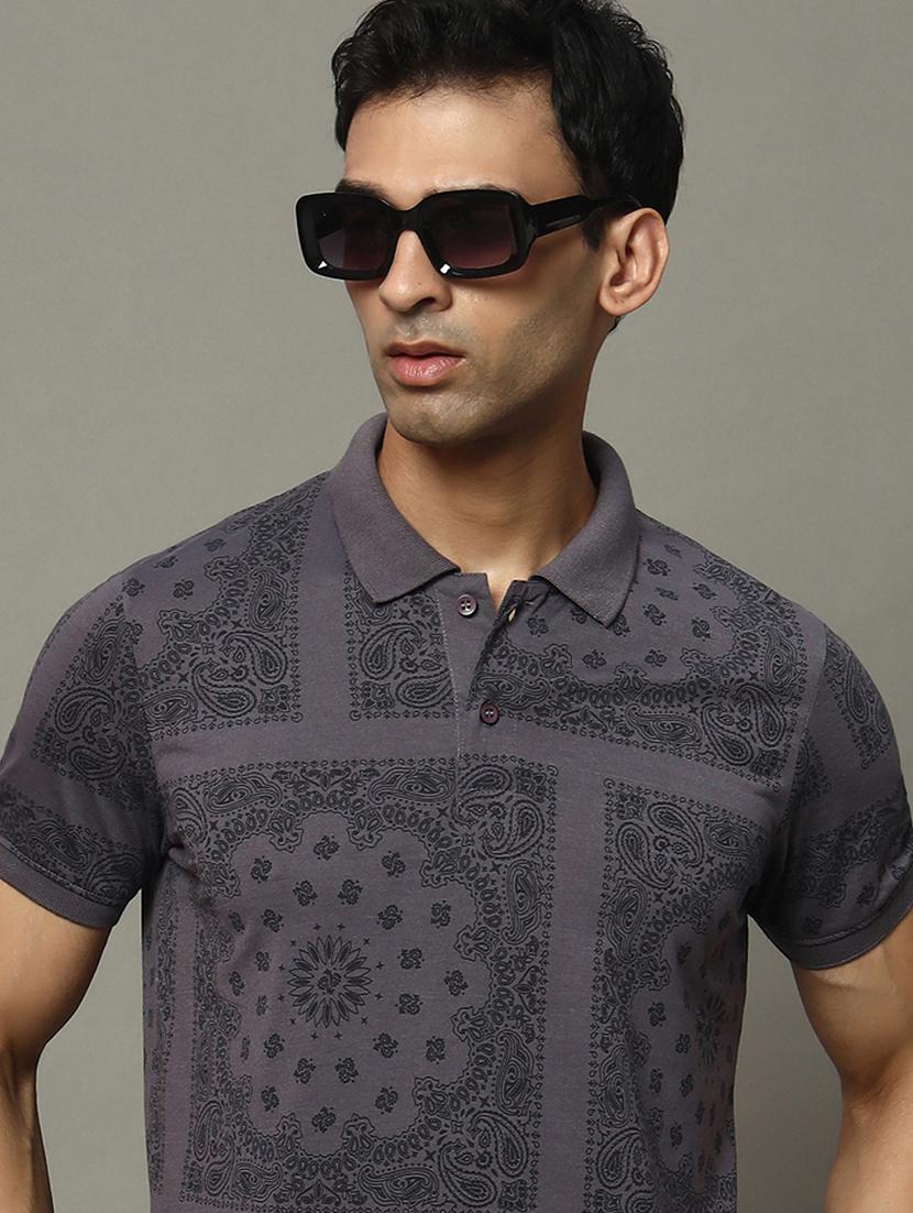 men all over print polo t-shirt - 21463391 - Zoom Image - 2