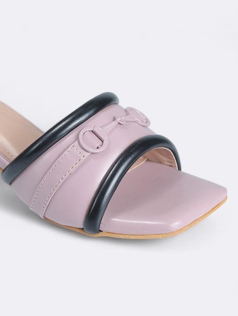 pink synthetic slip on sandals - 21500490 - Zoom Image - 3