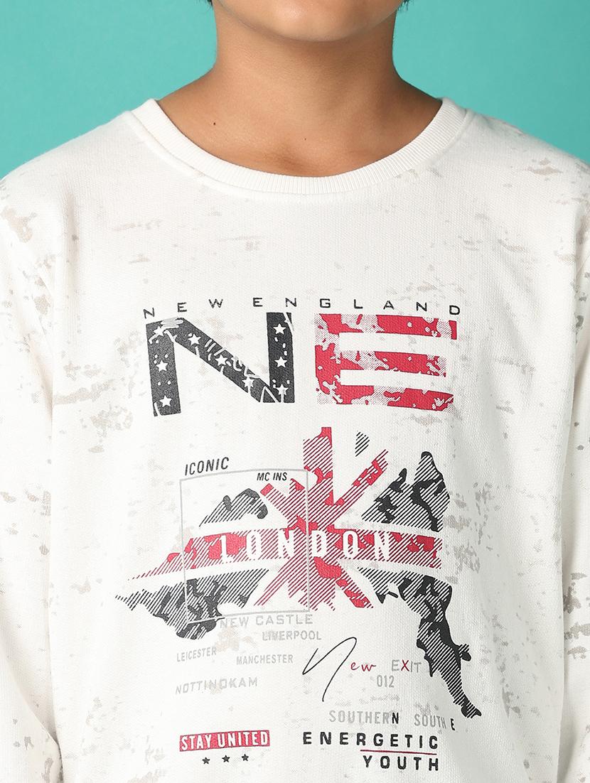 boys front print long sleeve sweatshirt - 21505480 - Standard Image - 5