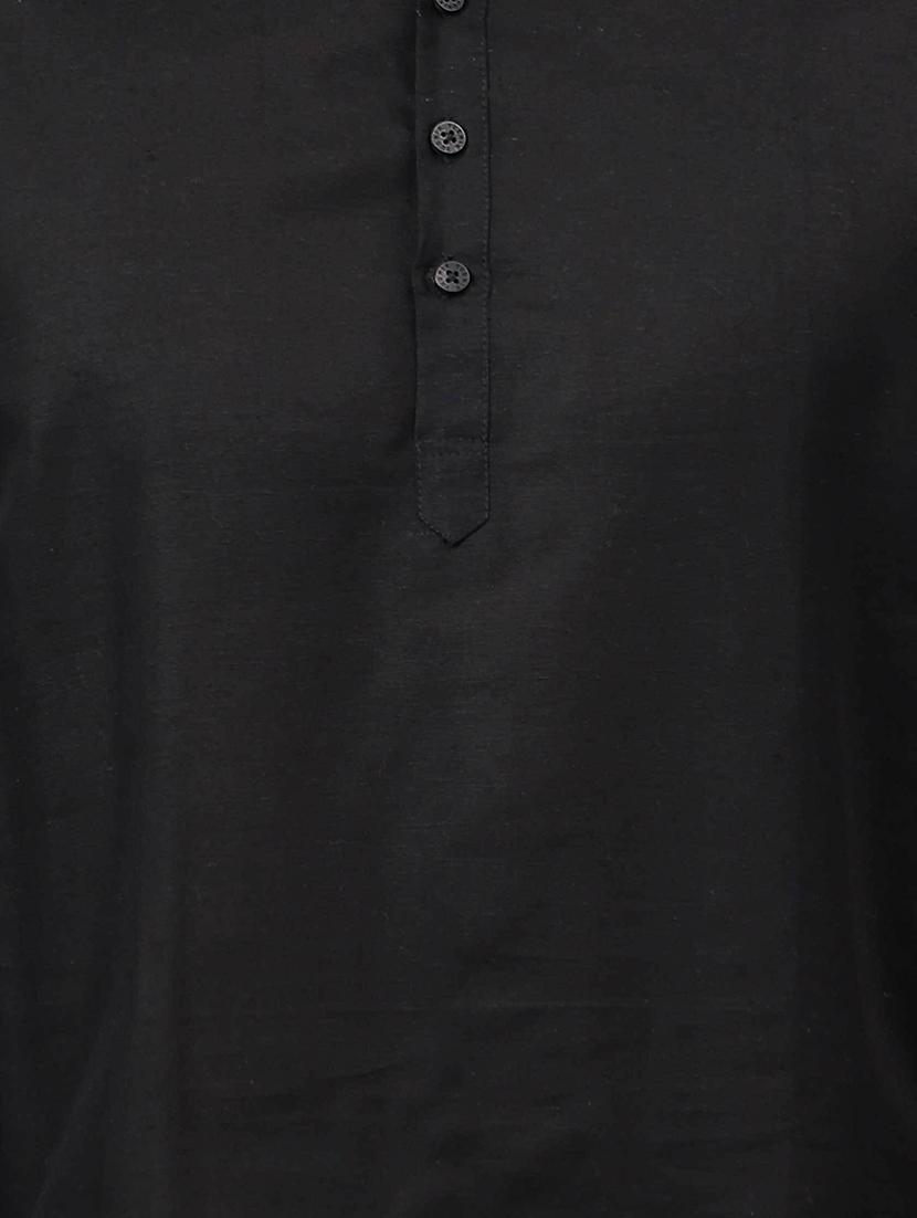 men mandarin neck solid short kurta - 21511160 - Zoom Image - 5