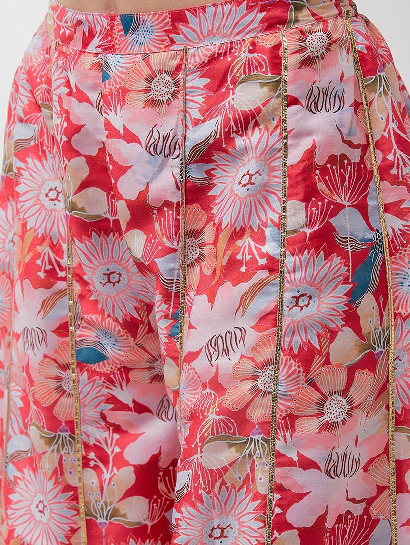 women red floral kaftan set - 21523208 - Zoom Image - 5