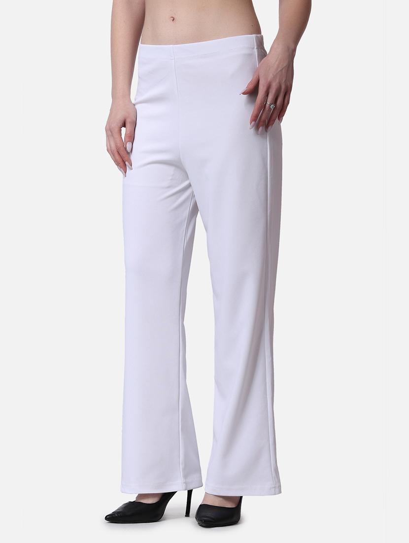 women solid relaxed fit wide leg trouser - 21523494 - Zoom Image - 2