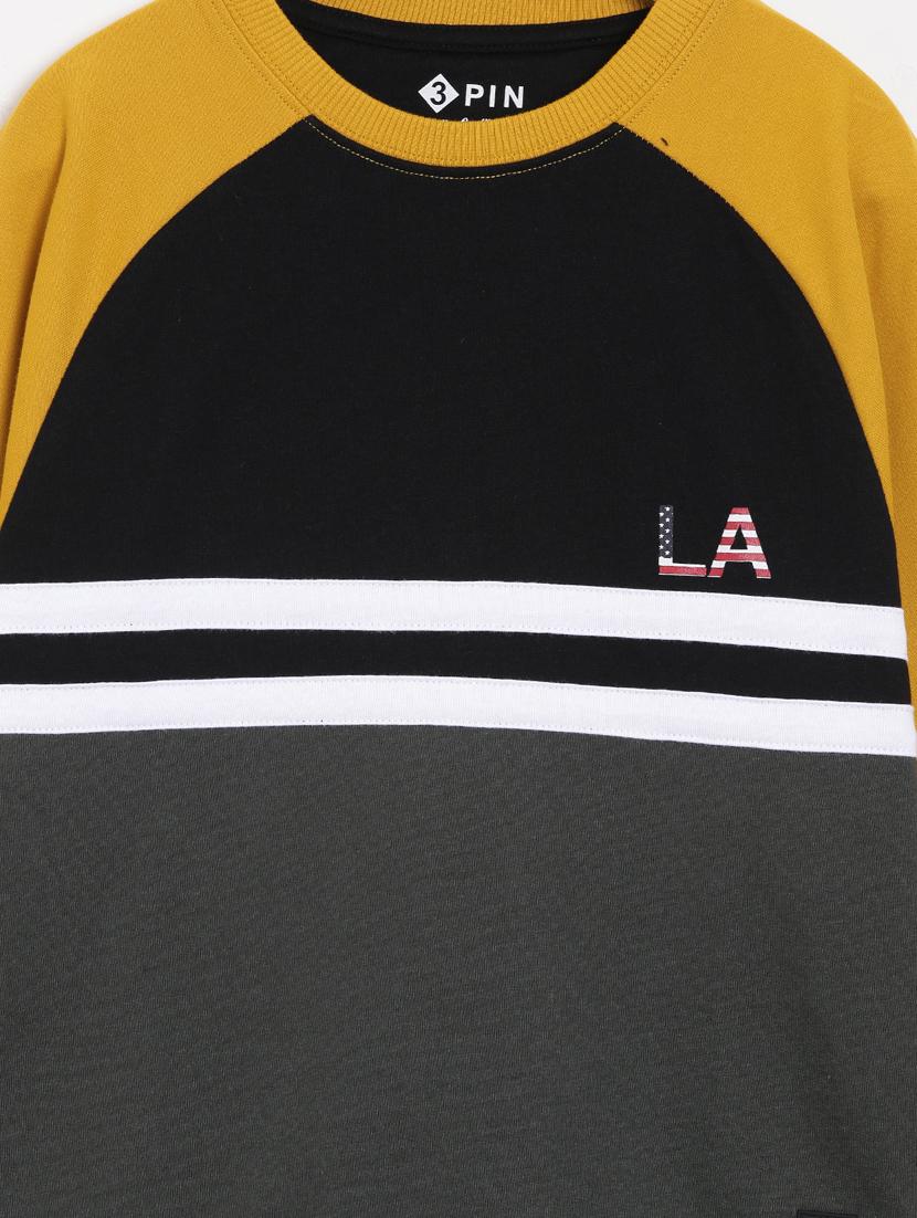 boys long sleeve color block sweatshirt - 21542489 - Zoom Image - 2