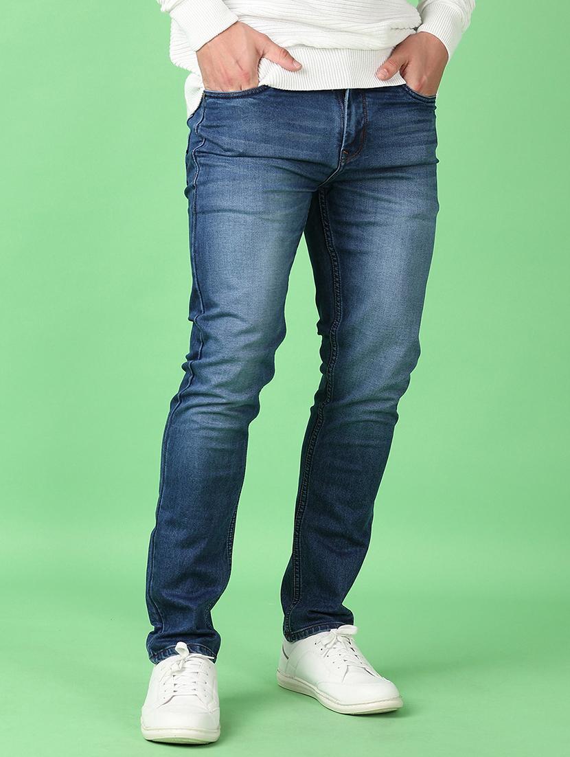 men mid rise plain jeans - 21550655 - Zoom Image - 2