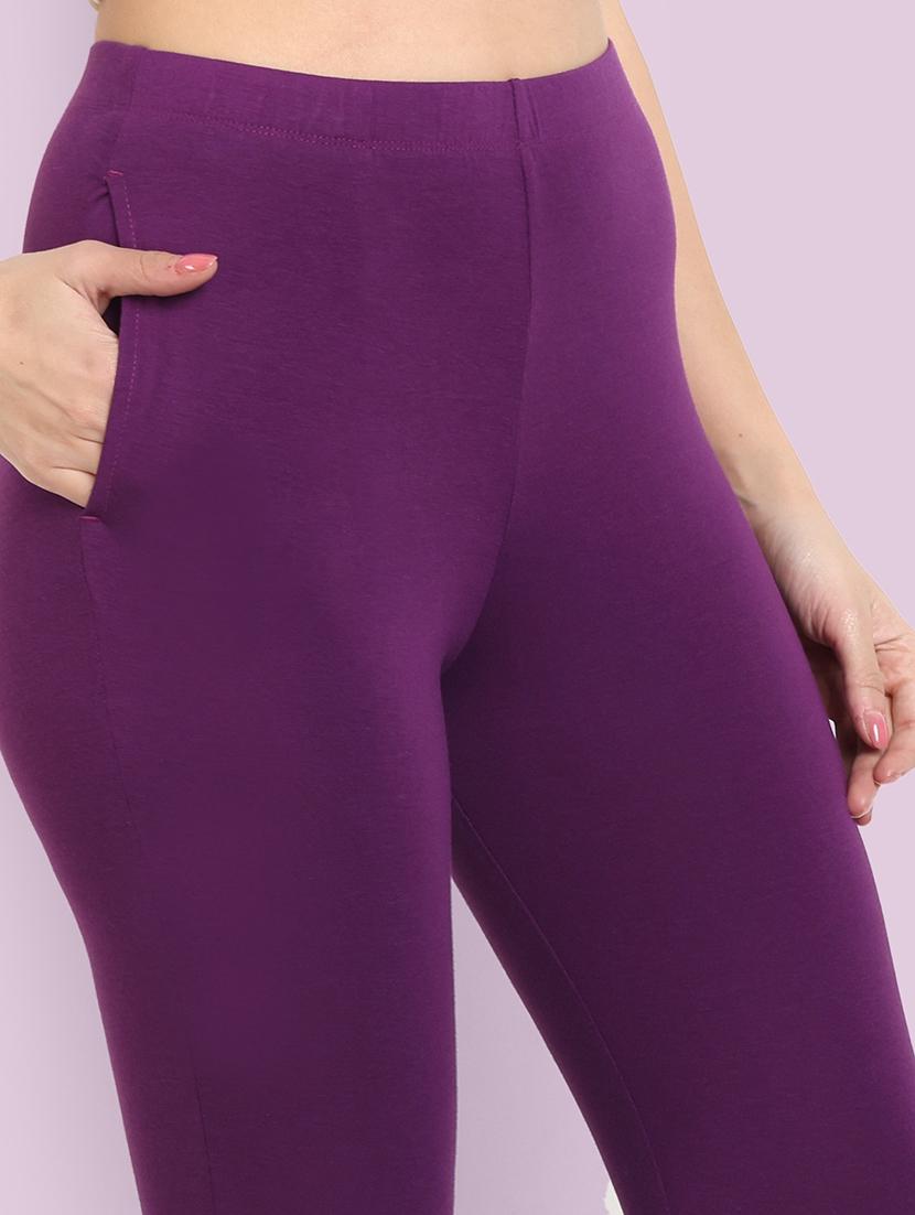 women solid ankle length leggings - 21550984 - Zoom Image - 5