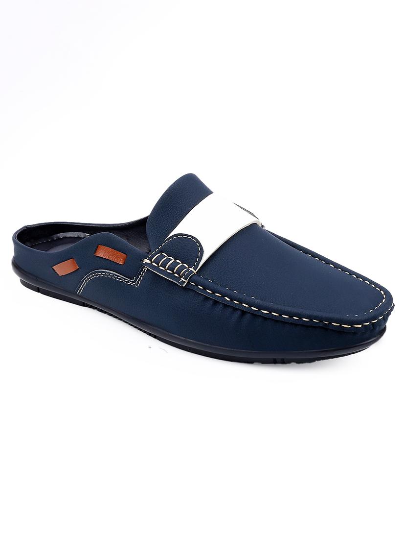 men solid slip on mules - 21555150 - Standard Image - 3