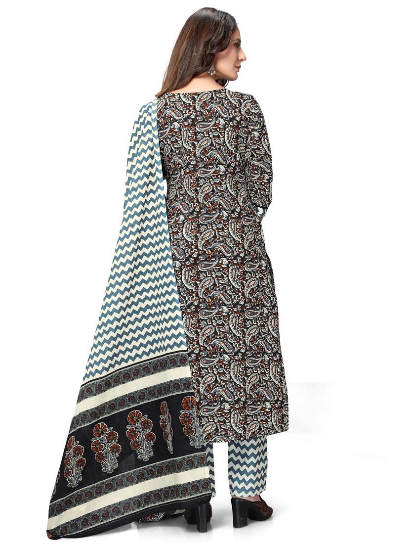 women round neck printed suit set - 21558142 - Zoom Image - 2