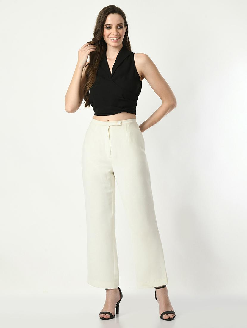 women solid sleeveless crop top - 21569492 - Zoom Image - 7