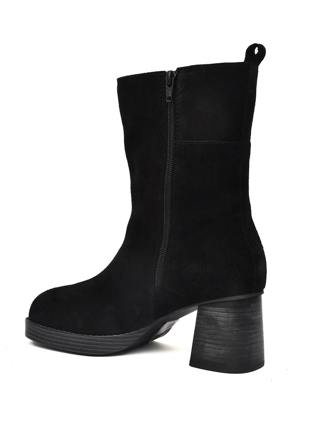 women solid ankle length boots - 21577204 - Zoom Image - 3