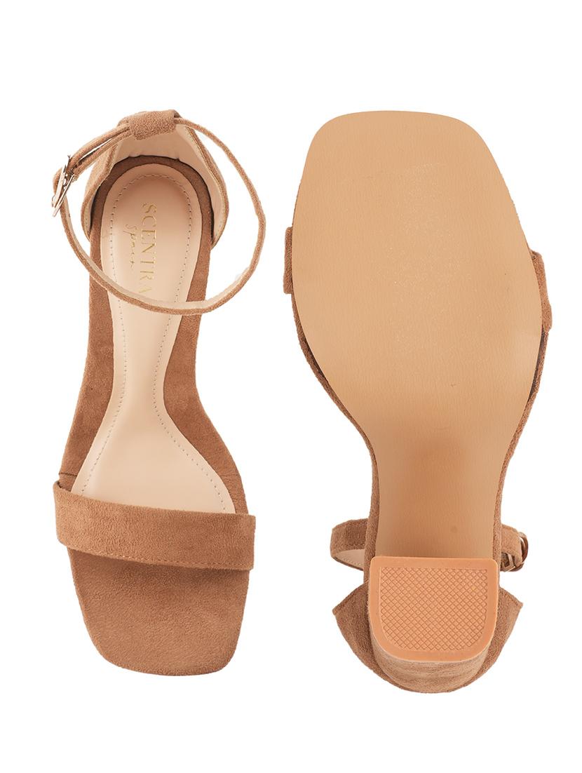women beige block heel sandal - 21591360 - Zoom Image - 5