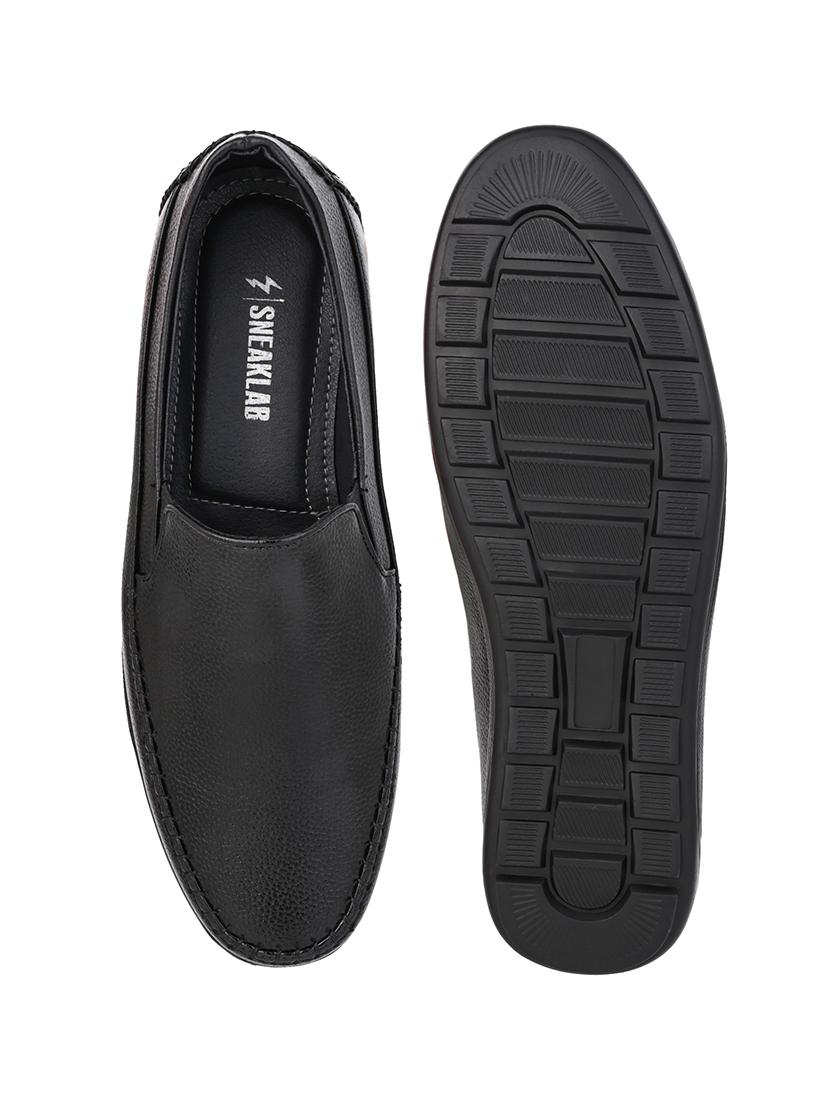 men solid slip on shoes - 21597486 - Standard Image - 5