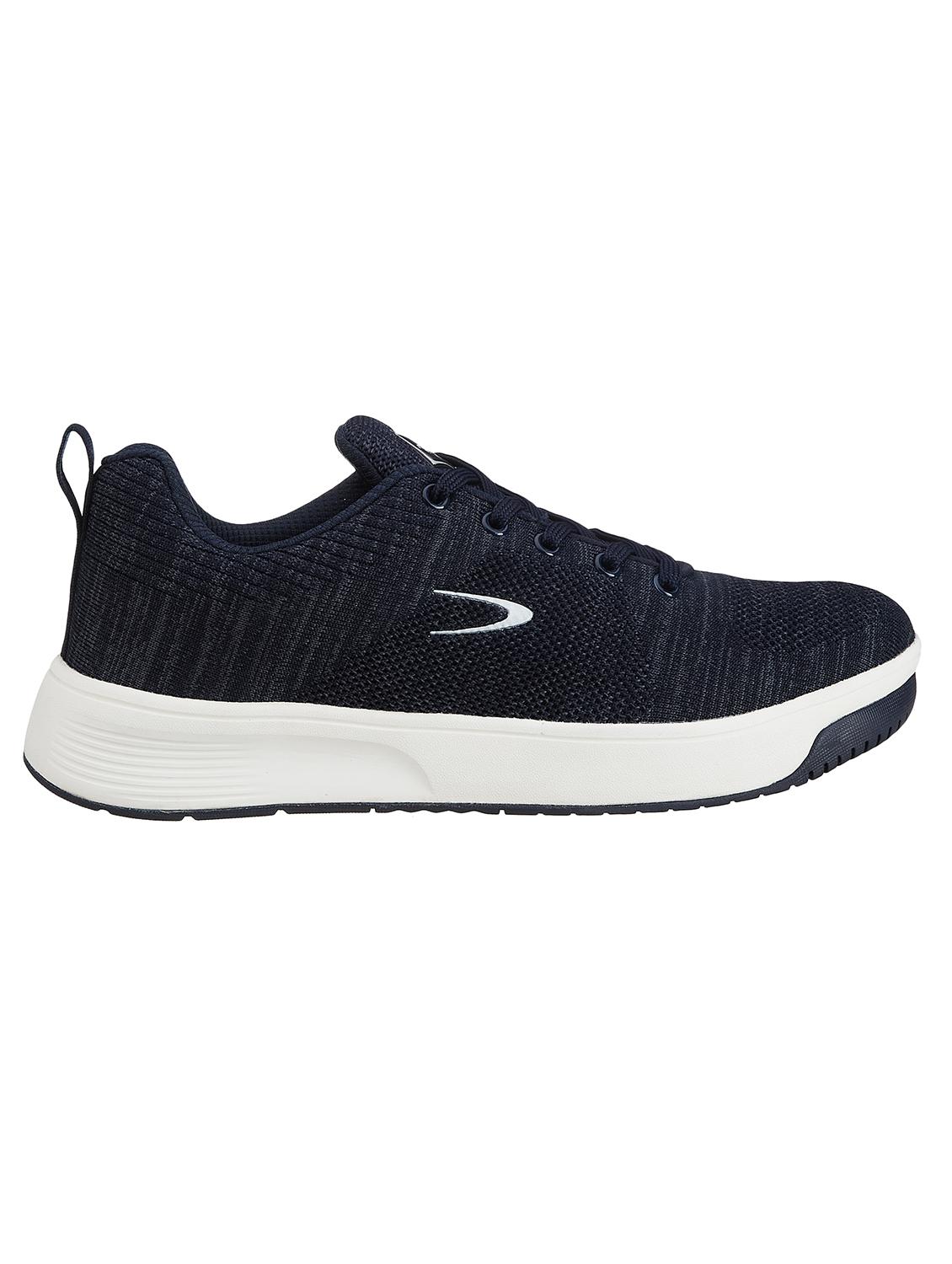 men navy blue lace up casual shoes - 21597640 - Zoom Image - 2